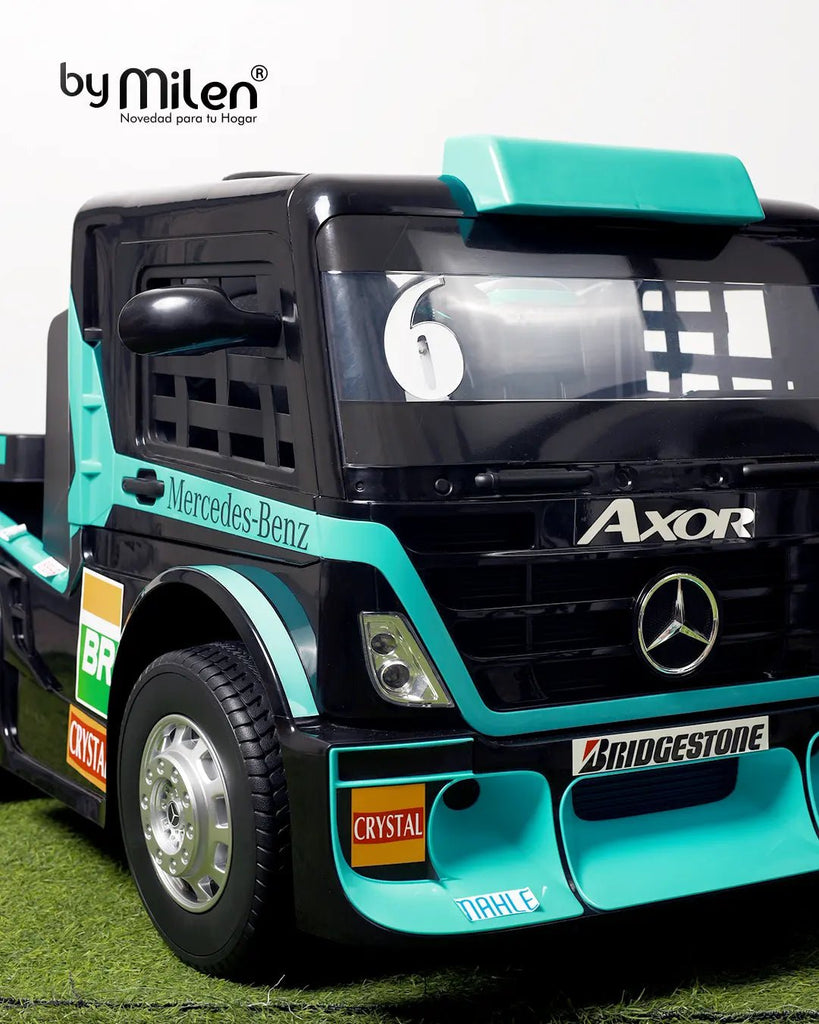 Carro Eléctrico para niño Mula Mercedes Benz Axor  Negro