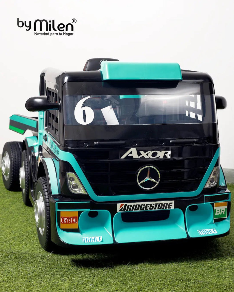 Carro Eléctrico para niño Mula Mercedes Benz Axor  Negro