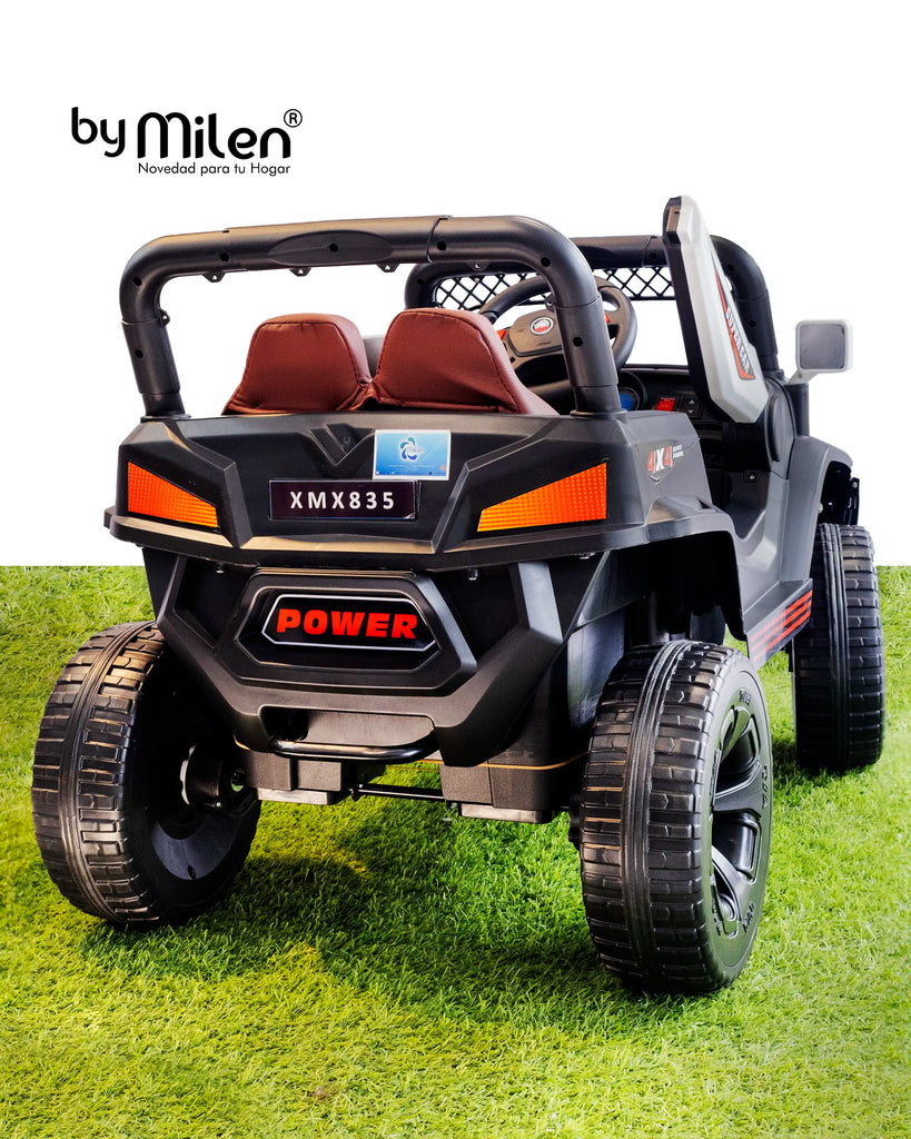 Carro Eléctrico para niño Campero ATV Dirt Rider Blanco