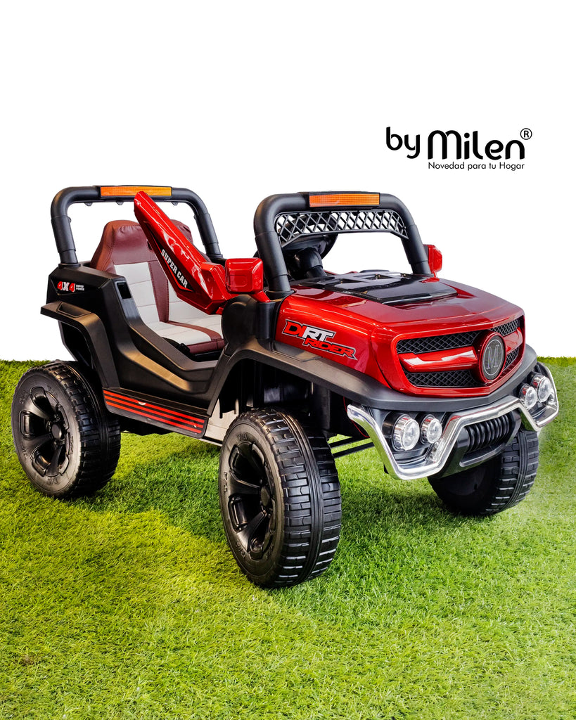 Carro Eléctrico para niño Campero ATV Dirt Rider Blanco