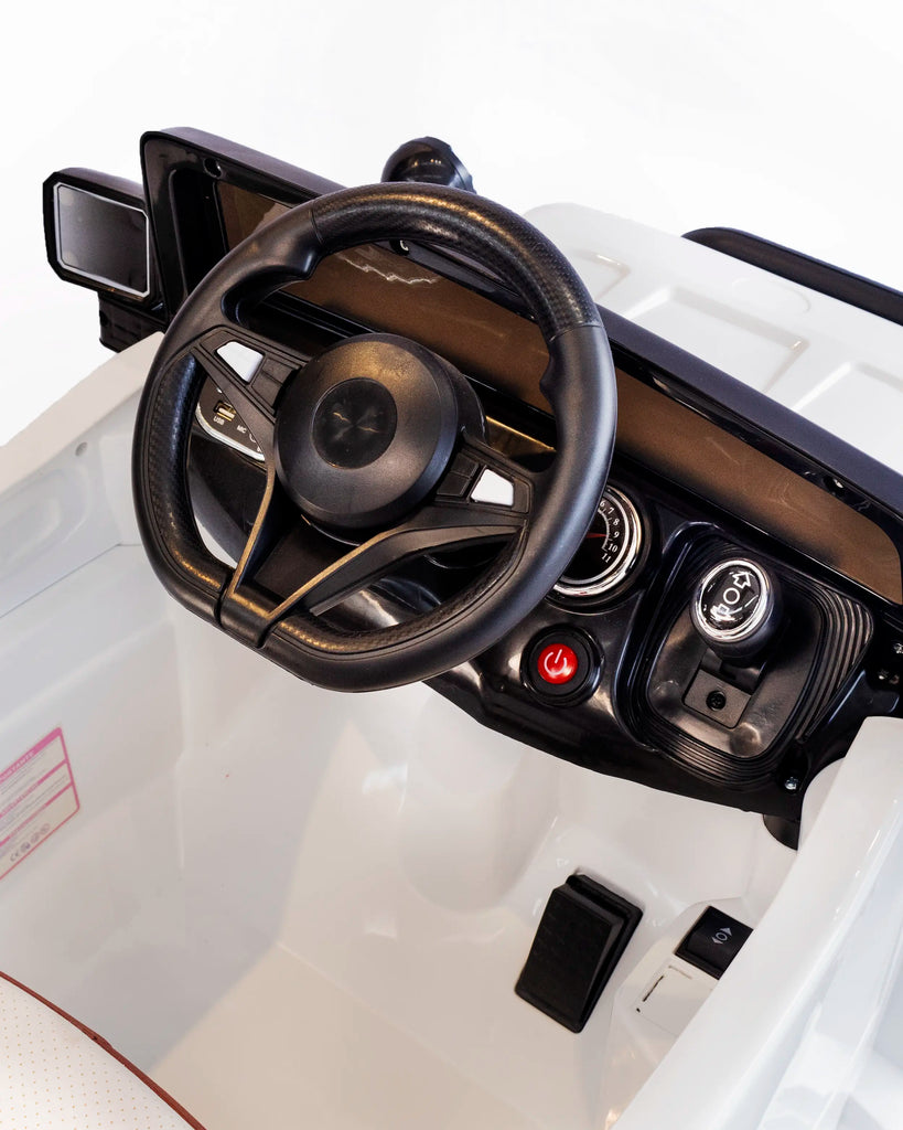 Carro Eléctrico para niño Campero Jeep Little Blanco