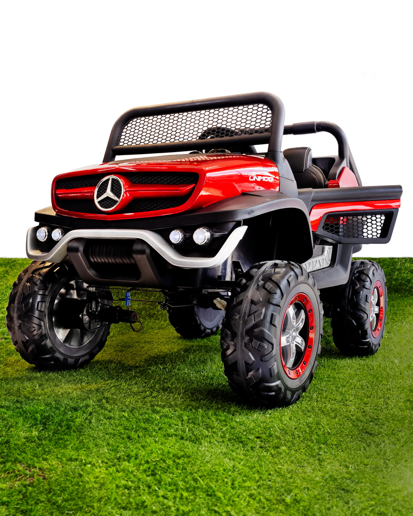 Carro Eléctrico para niño Campero Mercedes Benz Unimog  Rojo