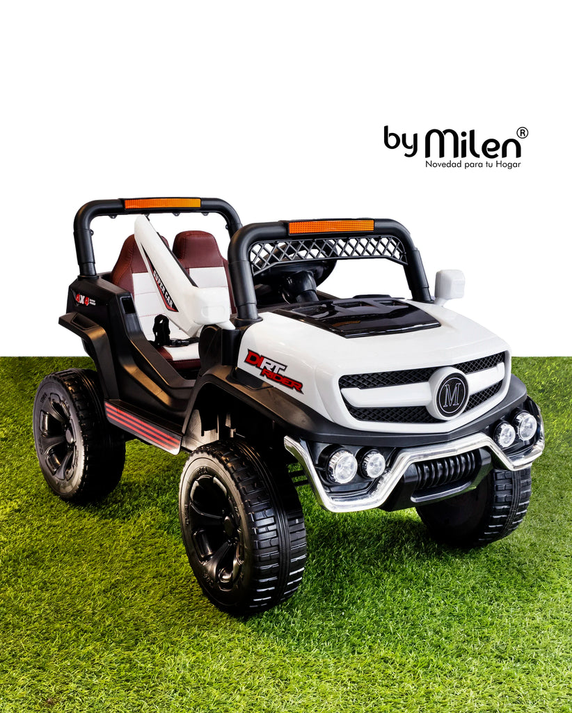 Carro Eléctrico para niño Buggy Atv Full lights Blanco