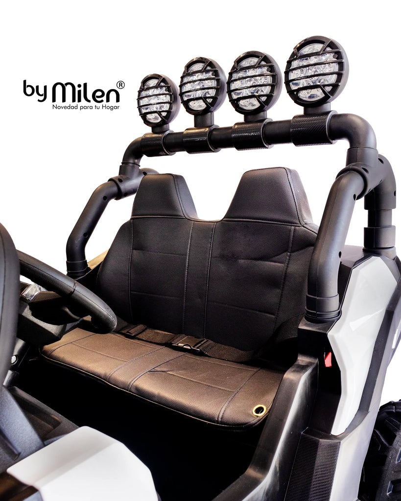 Carro Eléctrico para niño Buggy Atv Full lights Blanco